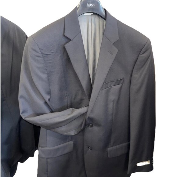 Michael Kors Men’s Black Two Button Blazer 40 R 100% Wool - Picture 1 of 8